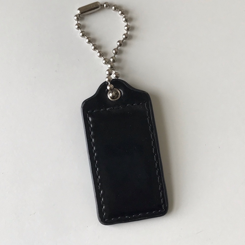 Coach Patent Leather Large Hang Tag On Ball Chain - Picture 10 of 12